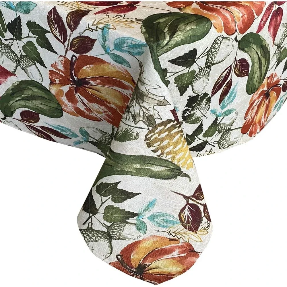 Printed Fabric Tablecloth, 52
